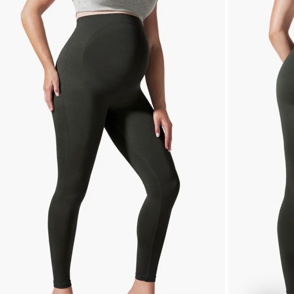 Blanqi Black Everyday Maternity‎ Belly Support Leggings Women’s M